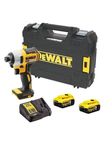 Шуруповерт аккумуляторный ударный 18В 5Aч DeWALT DCF888P2B