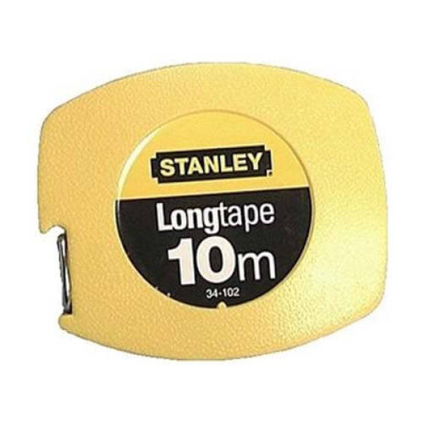 Рулетка измерительная Longtapeдлиной 10 м, шириной 9.5 мм, в пластмассовом корпусе STANLEY 0-34-102