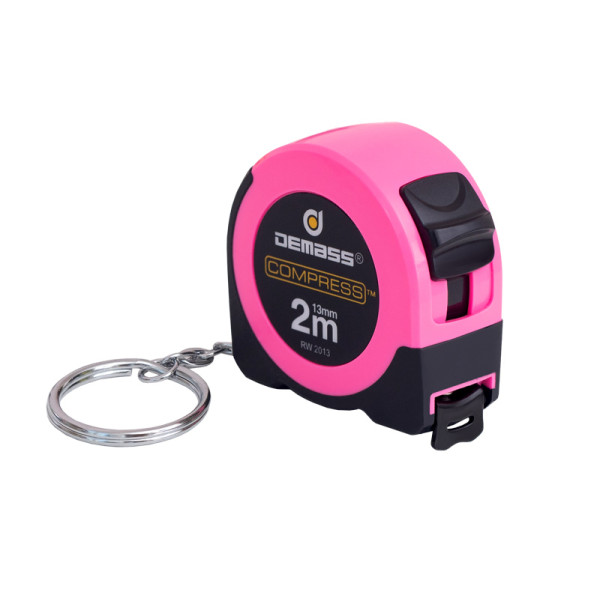 Рулетка измерительная Compress mini, 2мx13мм, розовый