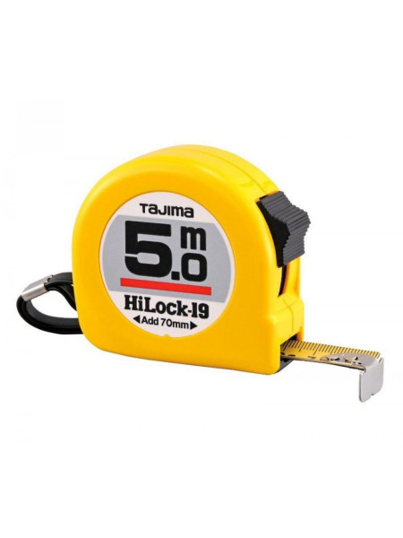 Рулетка универсальная TAJIMA HI LOCK, H9P50MY- 5м×19мм