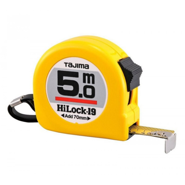 Рулетка универсальная TAJIMA HI LOCK, H9P50MY- 5м×19мм