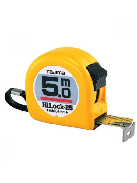 Рулетка универсальная TAJIMA HI LOCK, H5P50MY- 5м×25мм