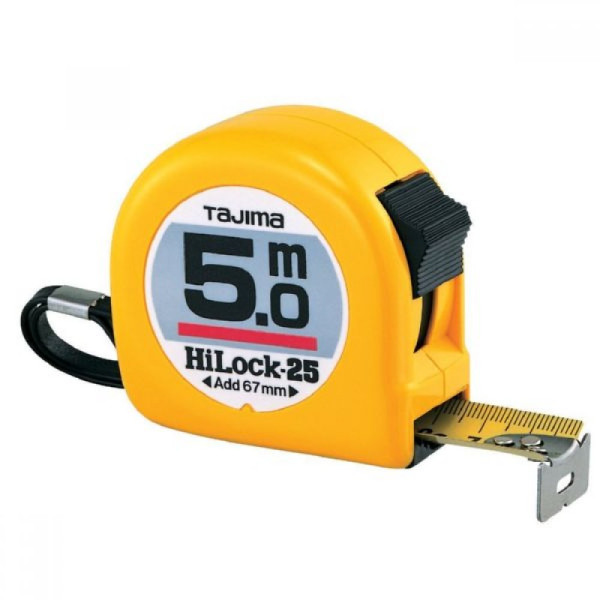 Рулетка универсальная TAJIMA HI LOCK, H5P50MY- 5м×25мм